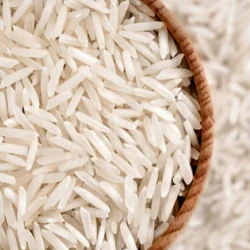 IR 64 raw white rice grains